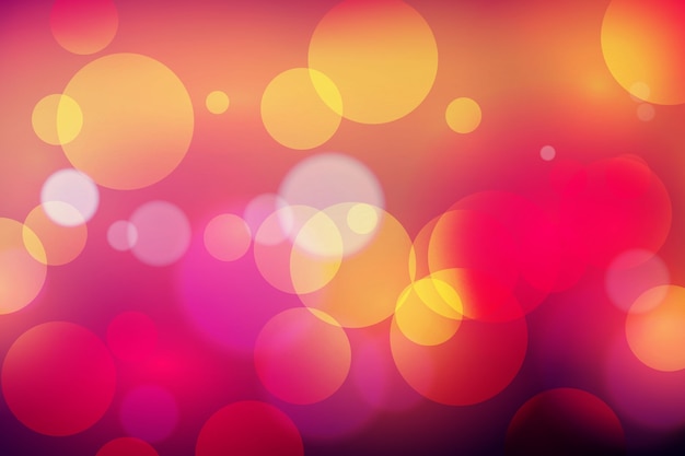 Free vector bokeh lights effect on dark background concept