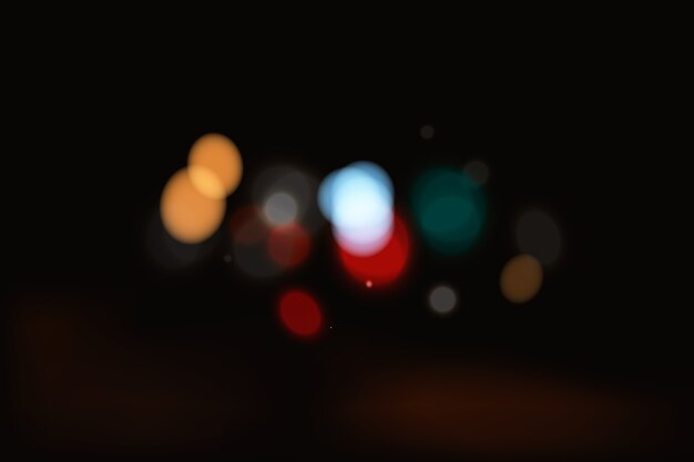 Bokeh lights effect on dark background design