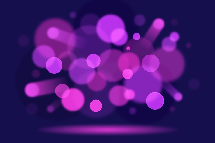 Free Vector bokeh lights effect on dark background design