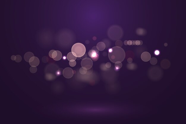 Bokeh lights effect on dark background