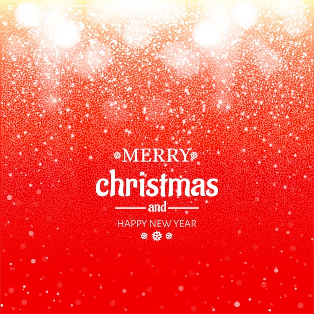 Free vector bokeh merry christmas glitters festival background