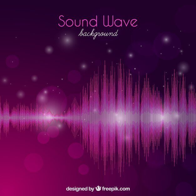 Bokeh sound wave background