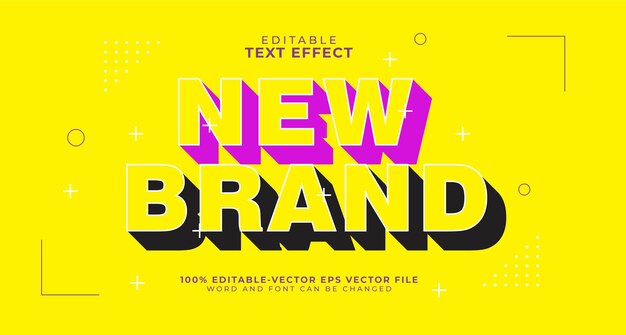 Bold Shadow Editable Text Effect