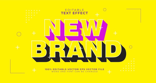 Bold Shadow Editable Text Effect