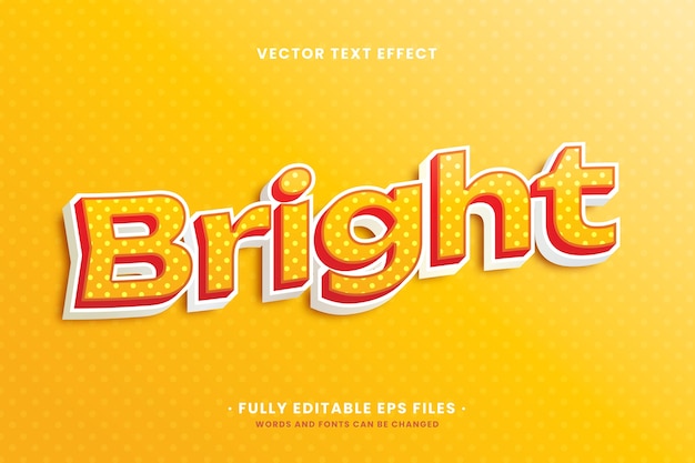 Free vector bold text effect design