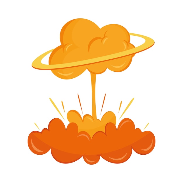 Free vector bomb explosion effect illustration