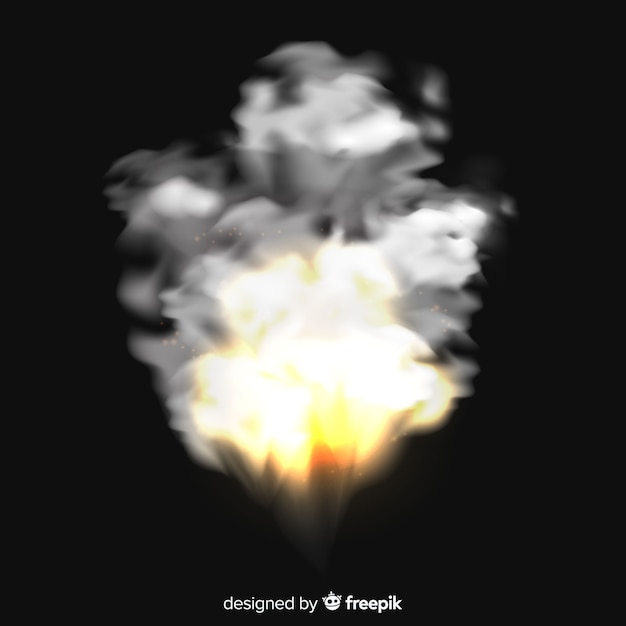 Bomb smoke effect realistic style