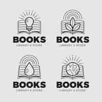 Free vector book logo collection