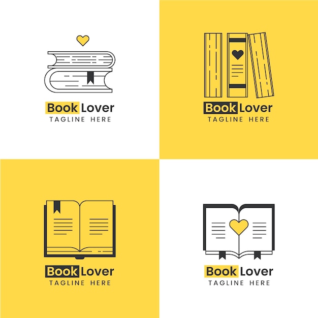 Коллекция логотипов книги