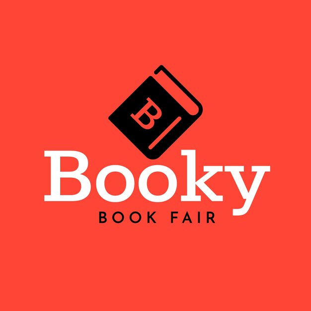 Шаблон логотипа книги