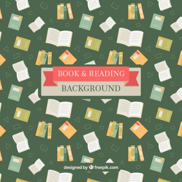 Free vector book and reading background