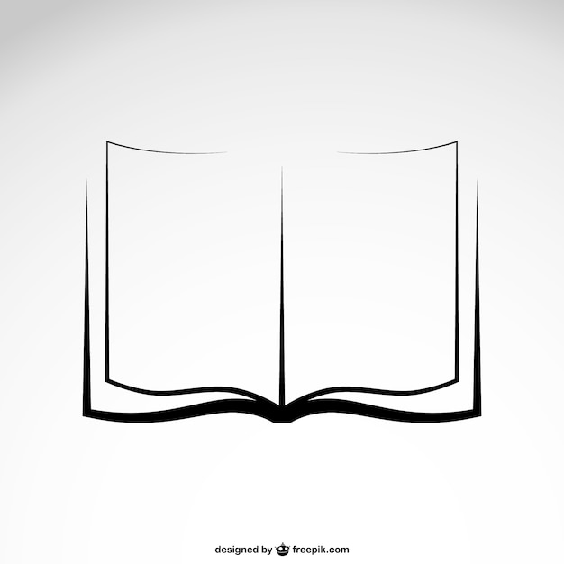 Free vector book sketch