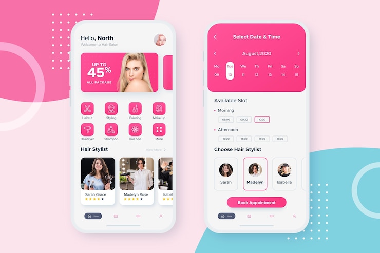 Free Vector book your important days on mobile phone