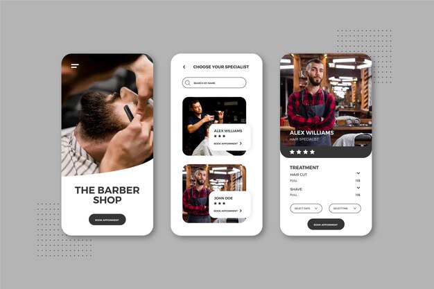 Booking app for barber shop