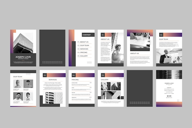 Booklet brochure template design