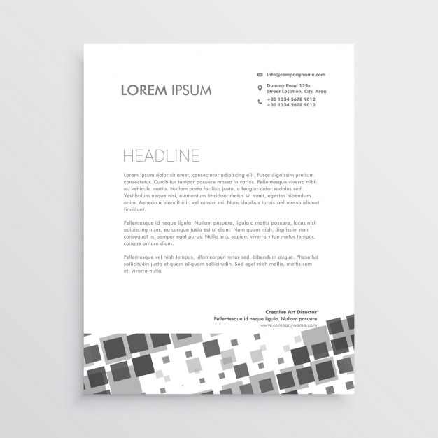 Free vector booklet with black and white squares