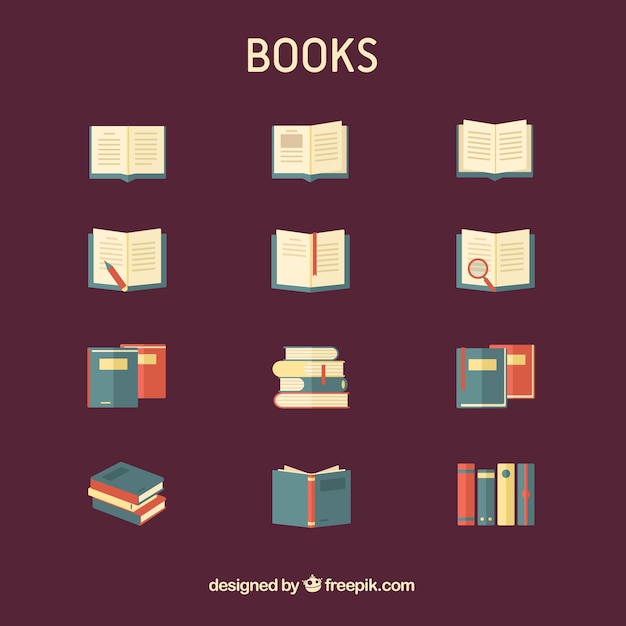 Free vector books collection