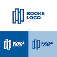 Логотип книги в разных цветах