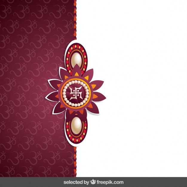 Free vector bordeaux rakhi background