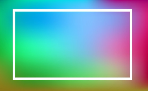 Free vector border template with colorful background