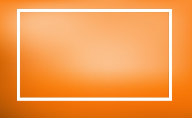 Border template with orange background