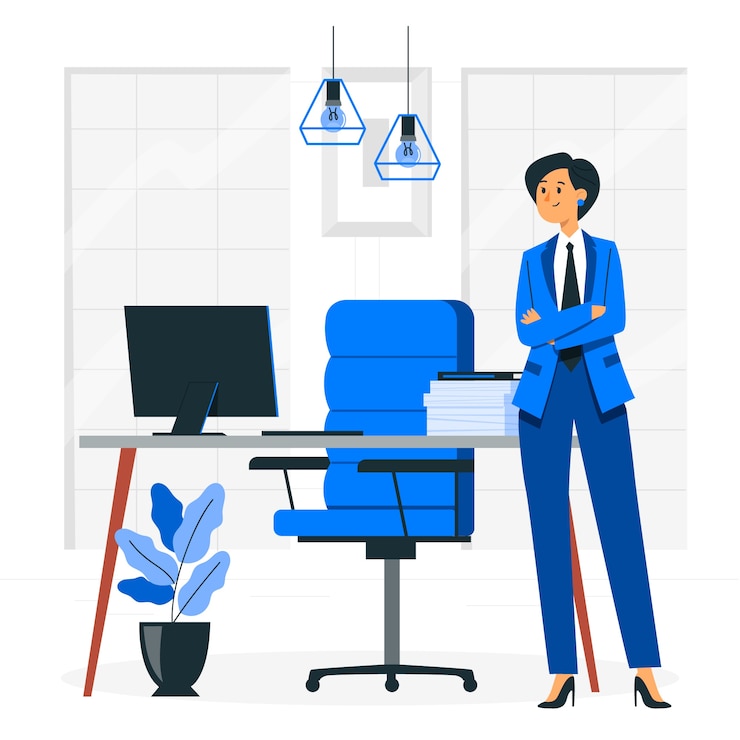 Free Vector boss woman concept illustration