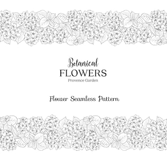 Botanical floral card.