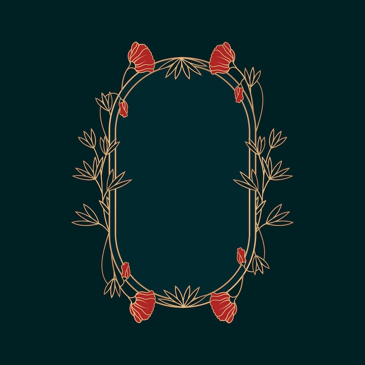Free Vector botanical floral mockup illustration