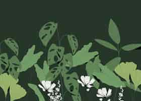 Free vector botanical garden background