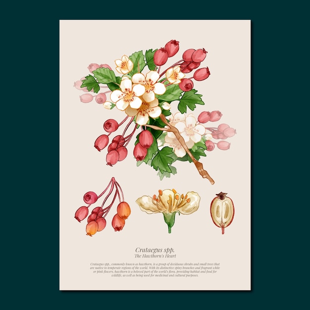 Free vector botanical garden poster design