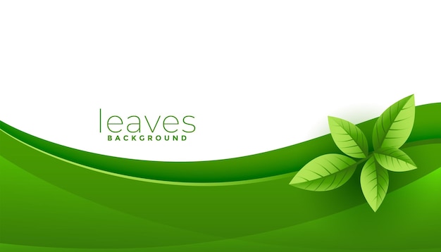 Бесплатное векторное изображение Ботанические зеленые лепестки экологически чистый дизайн фона
