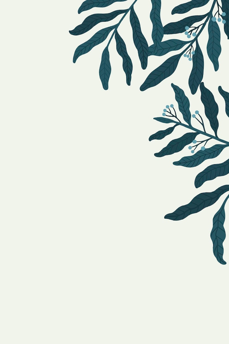 Free Vector botanical leafy copy space on a white background vector