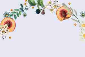 Free vector botanical side border vector with design space