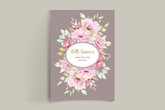 Botanical summer floral background design