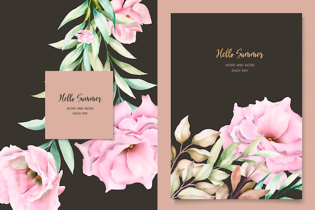 botanical summer floral background design