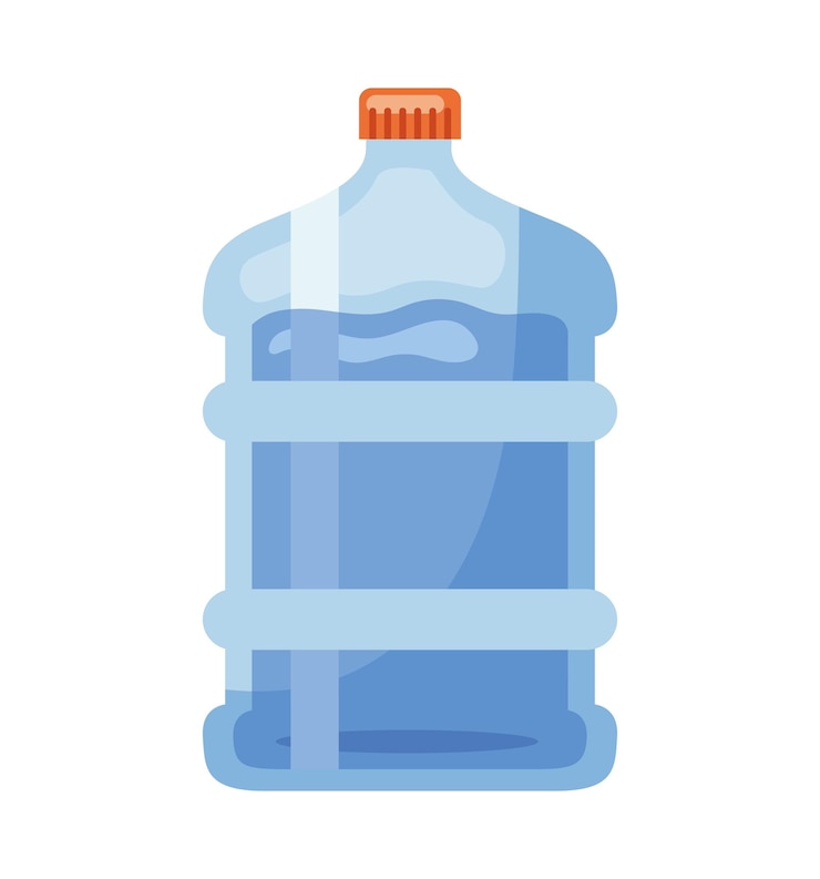 Free Vector bottle gallon blue illustration