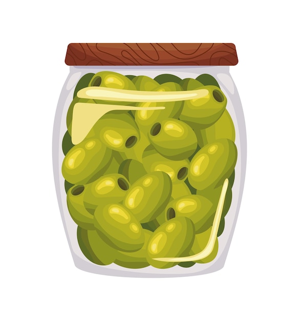 Free vector bottle of olives icon isolated