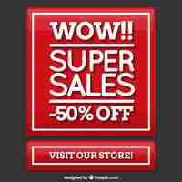 Free vector bottom of super sales