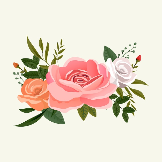 Букет из розовых цветов