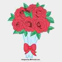 Free vector bouquet of roses