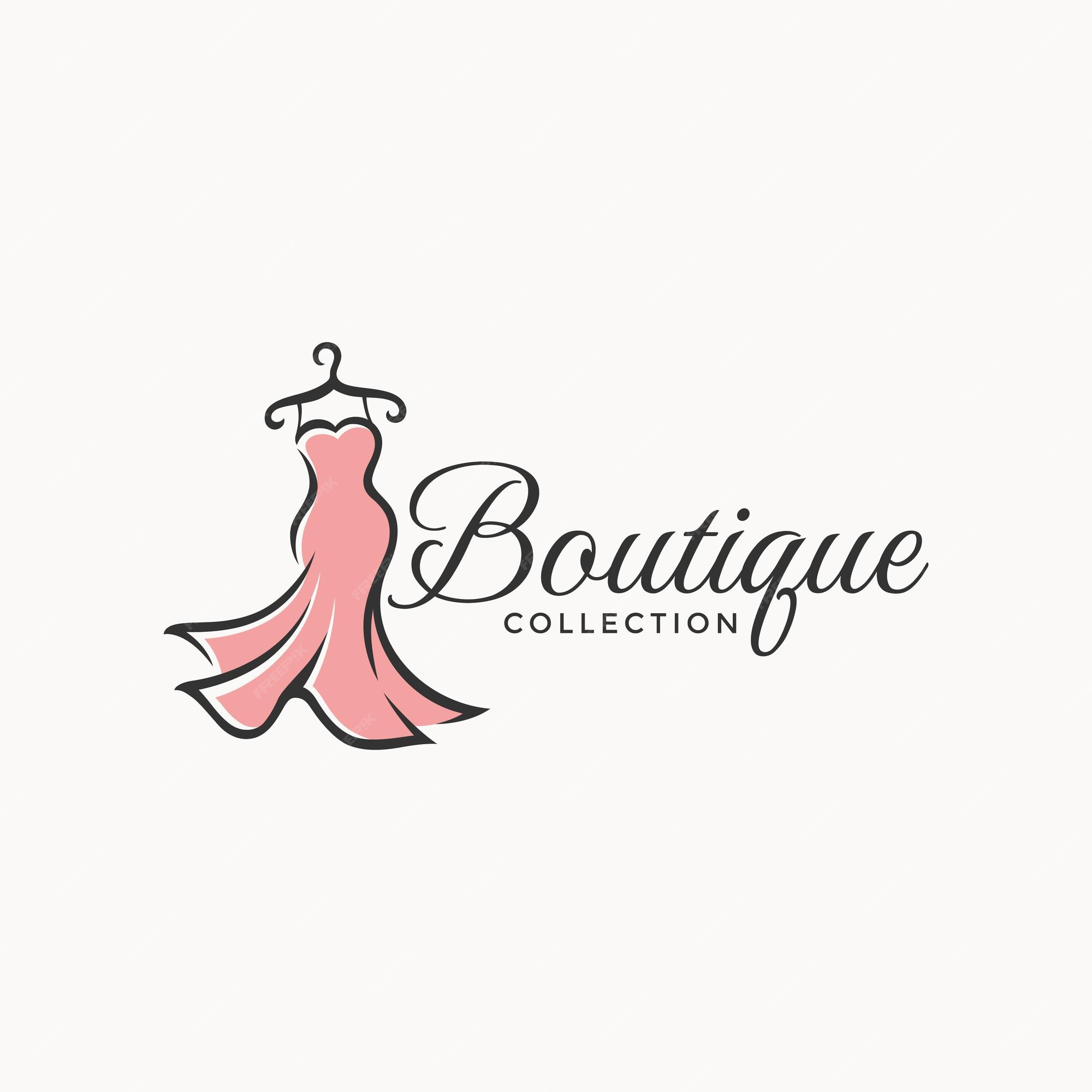 Premium Vector | Boutique fashion logo design template