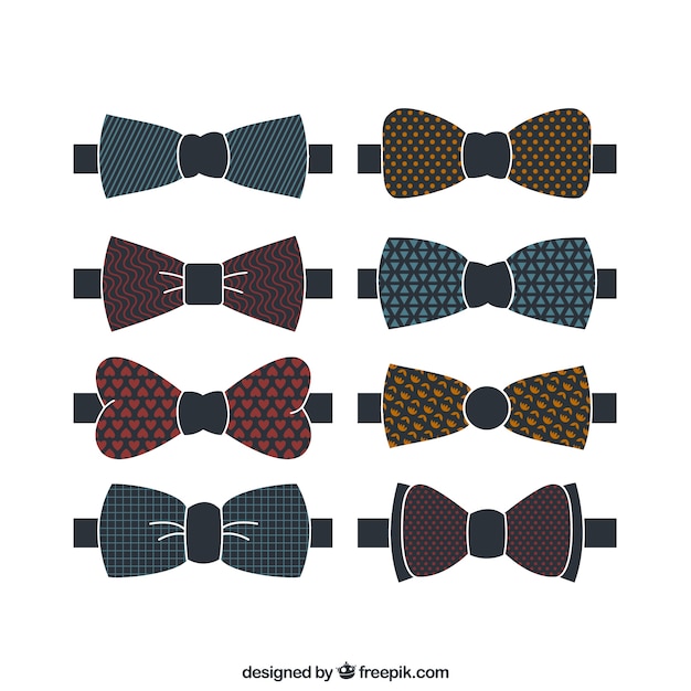 Free vector bow ties collection