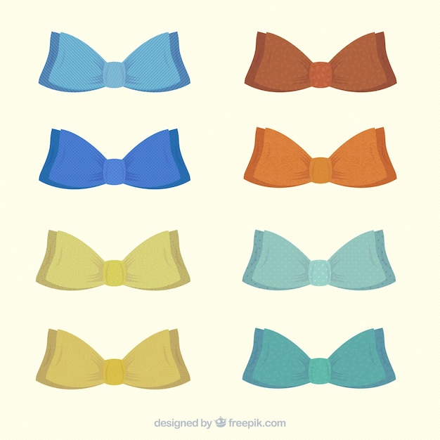 Free vector bow ties collection