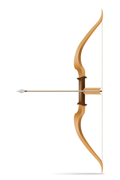 Bow with arrows for shooting