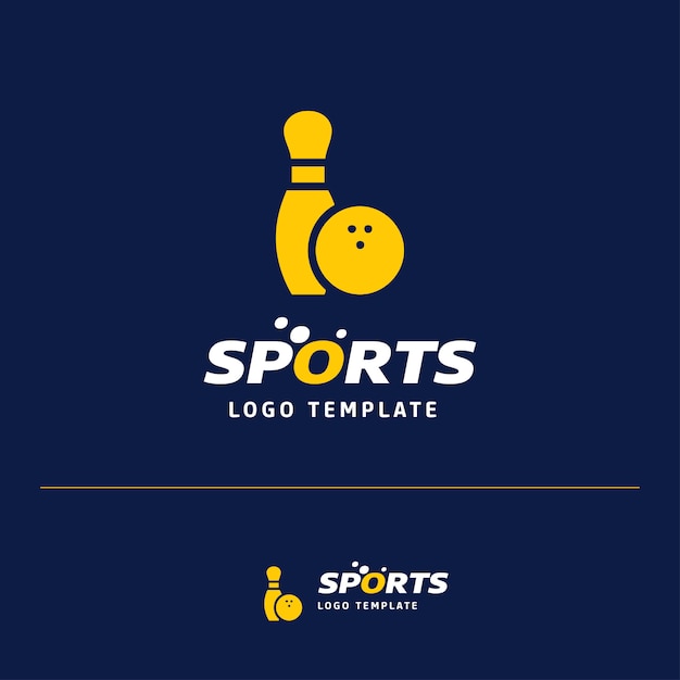 Bowling logo template