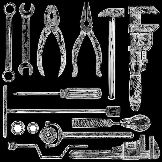 Free vector box wrench