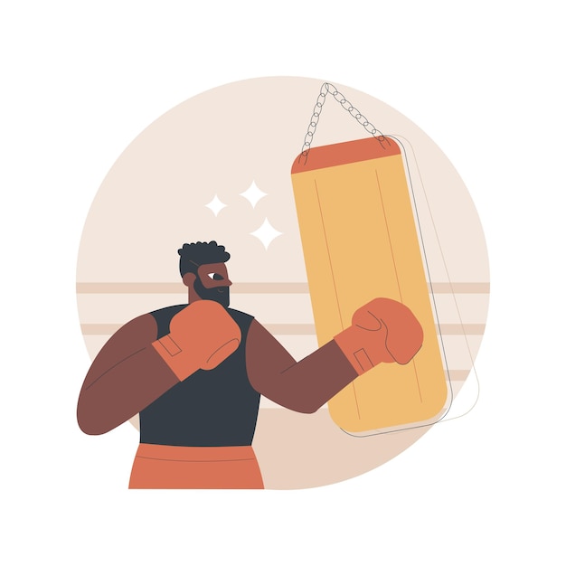 Free vector boxing concept illustration