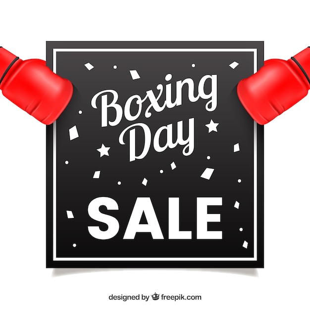 Boxing day discounts background