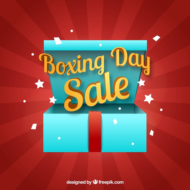 Free vector boxing day discounts background