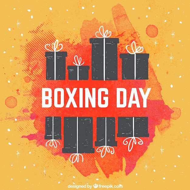 Free vector boxing day discounts background